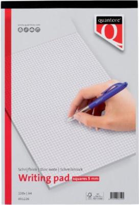 Schrijfblok Quantore A4 ruit 5mm 100vel 60gr