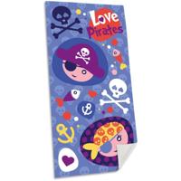 Pirate Love strandlaken 70 x 140 cm - polyester - thumbnail