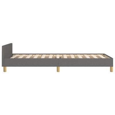 Bedframe zonder matras stof donkergrijs 140x190 cm