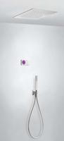Tres electronische inbouw doucheset met regendouche chroom 09286561 - thumbnail