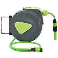 VidaXL Waterslanghaspel automatisch intrekbaar wandmontage 10+1 m - thumbnail