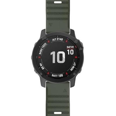 Siliconen bandje - Leger groen - Garmin Fenix 8 / 8 Pro - 51mm