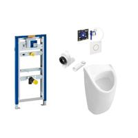 Villeroy & Boch Omnia compact urinoirset met Geberit duofix reservoir en Sigma 01 bediening wit 0701921/0101083/0770275/0700530/0703967/0700009 - thumbnail