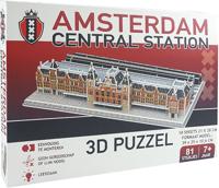 Nanostad 3D-puzzel Centraal Station Amserdam karton 81-delig - thumbnail