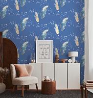 Livingwalls House of Turnowsky - Blauw - Floral - 389063 - thumbnail