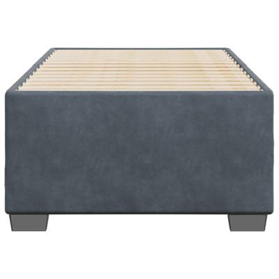 Bedframe zonder matras 90x200 cm fluweel donkergrijs