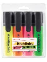 Edding markeerstift 345, etui van 4 stuks in geassorteerde kleuren - thumbnail