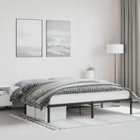 Bedframe metaal zwart 180x200 cm - thumbnail