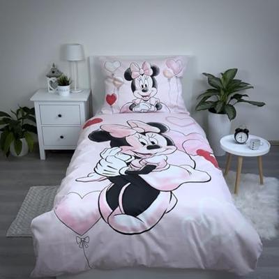 Minnie Mouse Dekbedovertrek Balloon - 140 x 200 cm - Katoen roze