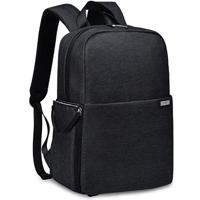 CADeN L4 Double-layer Casual Business Computer Backpack USB Multi-function Digital Camera Bag(Black) - thumbnail