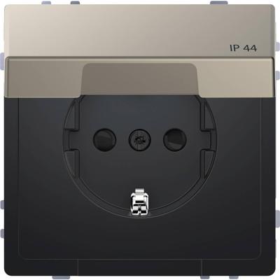 Merten MEG2314-6050 Wandcontactdoos System Design Nikkel 1 stuk(s)