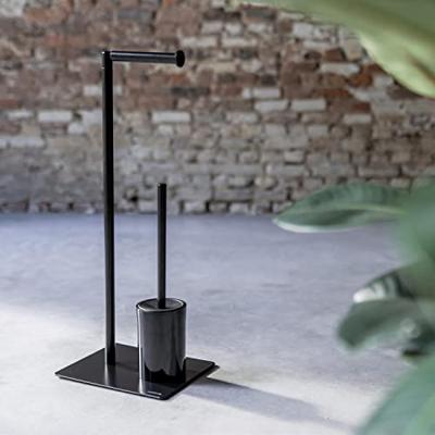 Sealskin Tube Toiletbutler met Toiletrolhouder, Reserverolhouder en Toiletborstel met Houder Vrijstaand Zwart Sealskin Tube Toiletbutler met Toiletrolhouder, Reserverolhouder en Toiletborstel met Houder Vrijstaand Zwart