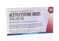 Teva Acetylcysteine 200mg 30 Bruistabletten - thumbnail