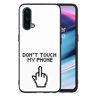 OnePlus Nord CE 5G | Telefoon Hoesje | Finger Don't Touch My Phone OnePlus Nord CE 5G | Telefoon Hoesje | Finger Don't Touch My Phone