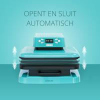 Loklik Auto Heat Press Verwarmingspers Turquoise - thumbnail