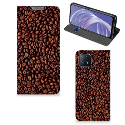 OPPO A73 5G Flip Style Cover Koffiebonen OPPO A73 5G Flip Style Cover Koffiebonen