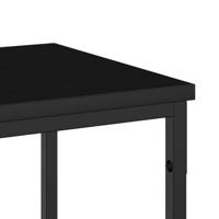 Wandtafel met plank Zwart Eiken 200 x 30 x 75 cm Bewerkt hout - thumbnail