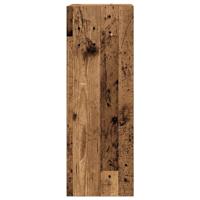 4-delig Tv-meubelset wandmontage bewerkt hout oud houtkleurig - thumbnail