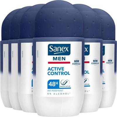Sanex Sanex Deo Roll-on Men - Dermo Active Control 50 ml. 6 x Voordeelpak