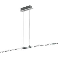 Led Hanglamp - Trion Partino - 28w - Warm Wit 3000k - 4-lichts - Dimbaar - Rechthoek - Glans Chroom - Aluminium - thumbnail