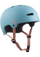 Evolution Solid Color Satin Porcelain Blue W - Skate Helm - thumbnail