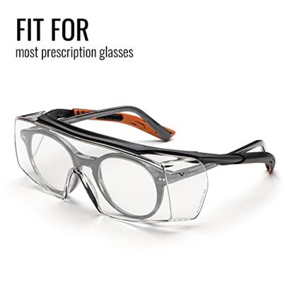 Univet 5X7 5X7-01-00 Overzetbril Met anti-condens coating, Incl. UV-bescherming Zwart, Oranje EN 166 DIN 166