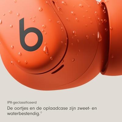 Beats - Powerbeats Fit - draadloze oortjes met ruisonderdrukking en een ultieme stabiele pasvorm, IPX4, tot 30 uur batterijduur met de oplaadcase. Compatibel met Apple en Android - sprankelend oranje