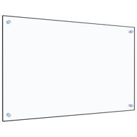 VidaXL Spatscherm keuken 80x50 cm gehard glas transparant - thumbnail