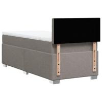 Boxspring met matras stof taupe 90x200 cm - thumbnail