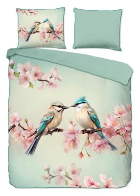 Descanso Dekbedovertrek "" - Mint - (240x200/220 cm) - Katoen Satijn