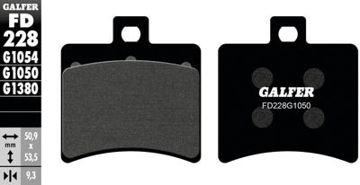 GALFER bremsbelag "fd228" brake pad fd228 g1050 organic scooter