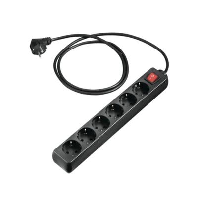 Stekkerdoos 6-voudig zwart Electro Cirkel - Electro cirkel