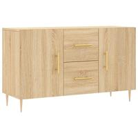 Dressoir 100x36x60 cm bewerkt hout sonoma eikenkleurig - thumbnail