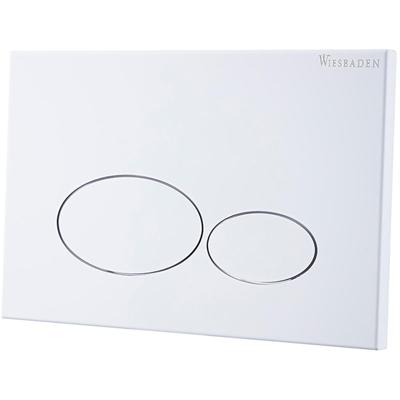 Wiesbaden X32 Metalen Drukplaat Inbouwreservoir Mat Wit