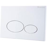 Wiesbaden X32 Metalen Drukplaat Inbouwreservoir Mat Wit - thumbnail