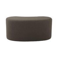 Leitmotiv [DL] Pouf Ada Wave bouclé Taupe Green - - thumbnail