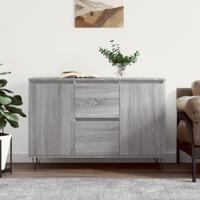 Dressoir 104x35x70 cm bewerkt hout grijs sonoma eikenkleurig - thumbnail