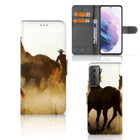 Samsung Galaxy S21 Plus | Telefoonhoesje | Met pasjeshouder | Design Cowboy - thumbnail
