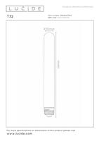 Lucide T32 - Filament lamp - Ø 3,2 cm - LED 3 StepDim (Memory) - E27 - 1x4,9W 2200K - Amber - thumbnail