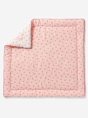 Vloermatras / Parkbodem hydrofiel katoen MIJN HART roze, bedrukt