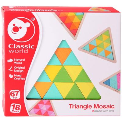 Classic World world houten mozaïekpuzzel, 67st. Classic World world houten mozaïekpuzzel, 67st.