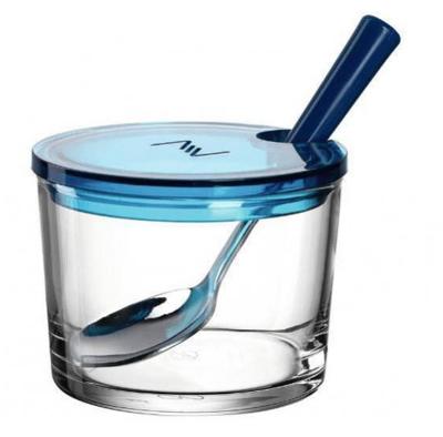 Montana jampot met lepel blauw