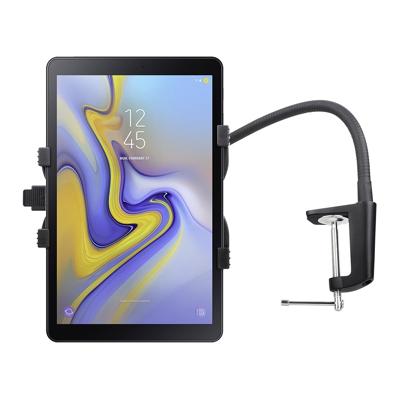 Shop4 - Samsung Galaxy Tab A 10.5 Tafelhouder Flexibele Aluminium Nek Tablet houder Zwart