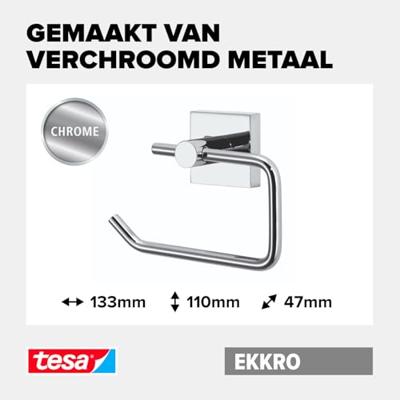 tesa ekkro Toiletrolhouder Lijm Metaal
