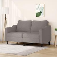 Tweezitsbank 140 cm stof taupe - thumbnail