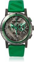 Horlogeband Burberry BU9813 Rubber Groen 22mm - thumbnail