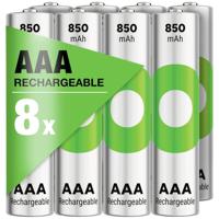 GP ReCyko 850 mAh AAA 1.2 V C8 oplaadbare batterijen (8 stuks) - thumbnail