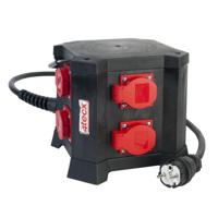 4tecx Verdeeldoos BE KVM 8000 3,5kW H07RN-F 3G 2,5mm² 220V 8 x schuko - thumbnail