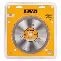 DeWalt Accessoires Cirkelzaagblad Aluminium Stationair 216x30x48T 1.8/2.6 TCG -5° - DT1914-QZ - thumbnail