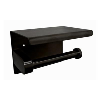 Toiletrolhouder met Plateau Boss & Wessing RVS Mat Zwart Boss & Wessing